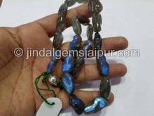 Labradorite Or Spectrolite Smooth Irregular Nugget Beads